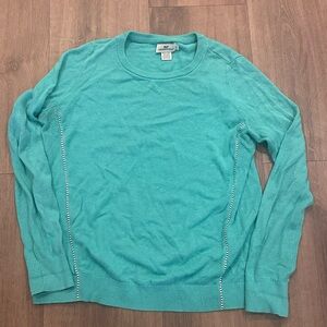 Vineyard Vines Women's Turquoise Crewneck Sweater